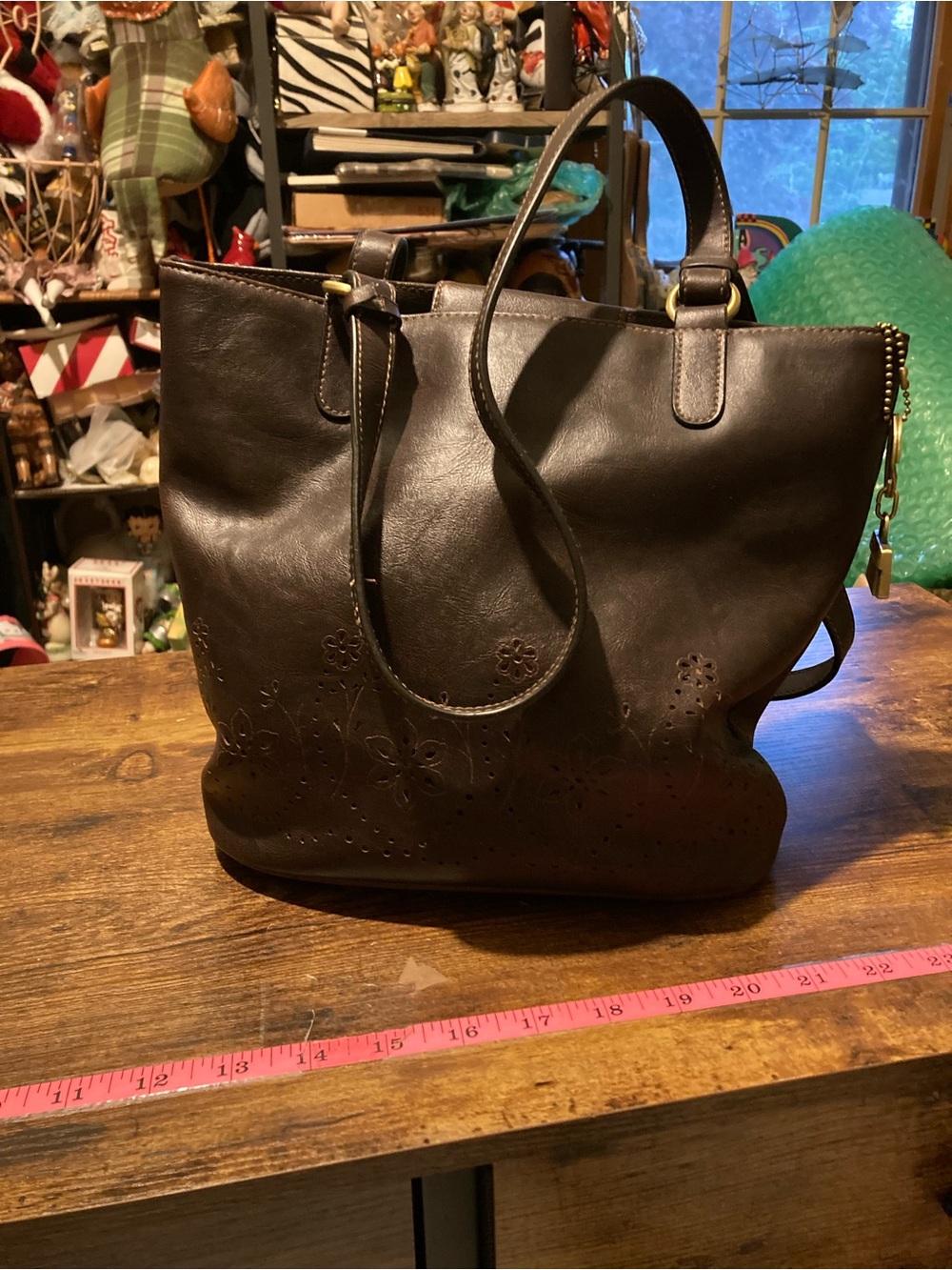 Rosetti brown shoulder strap purse